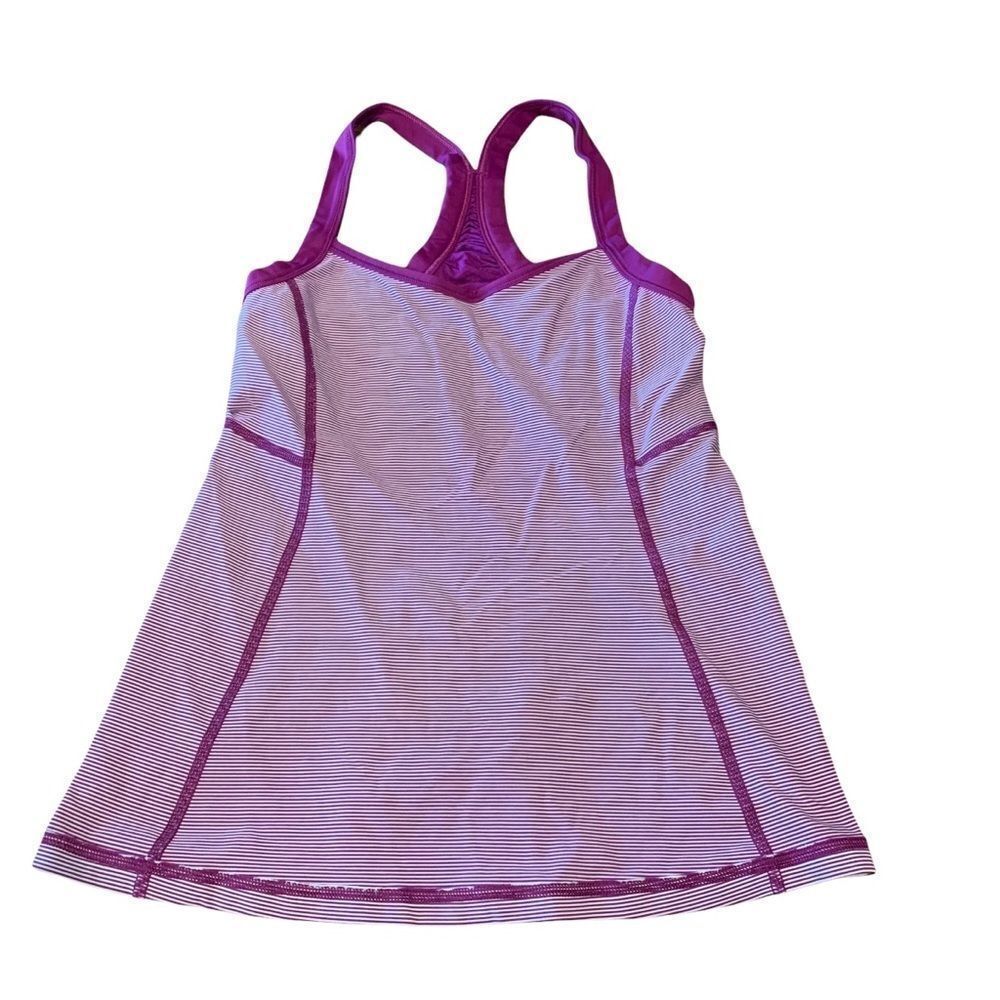 Lululemon Purple White Athletic Tank